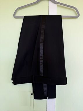 LBT Little Black Tux Women’s Tuxedo Cigarette Pants with Satin Side Stripe 10